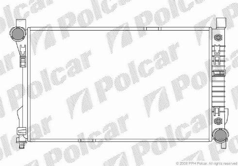 Polcar 500308-2 - Радиатор, охлаждение двигателя autosila-amz.com