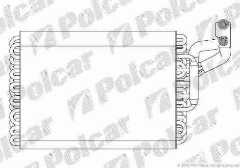 Polcar 5014P8-1 - Испаритель, кондиционер autosila-amz.com