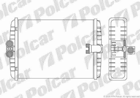 Polcar 5015N8-1 - Теплообменник, отопление салона autosila-amz.com