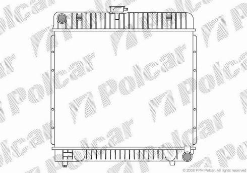 Polcar 501308-1 - Радиатор, охлаждение двигателя autosila-amz.com