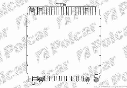 Polcar 501308-2 - Радиатор, охлаждение двигателя autosila-amz.com