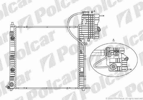 Polcar 5012084X - Радиатор, охлаждение двигателя autosila-amz.com