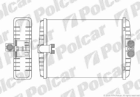 Polcar 5025N81X - Теплообменник, отопление салона autosila-amz.com