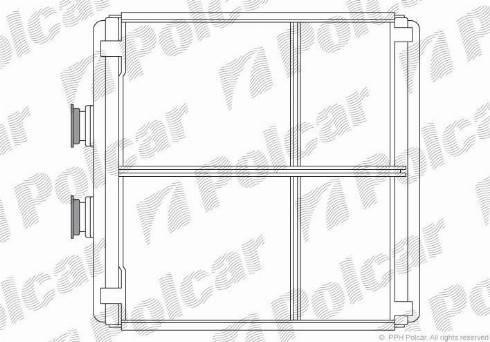 Polcar 5070N81X - Теплообменник, отопление салона autosila-amz.com