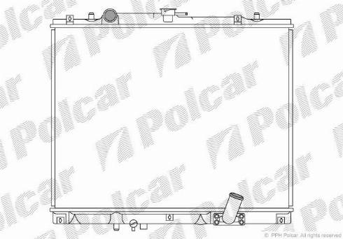 Polcar 527308-3 - Радиатор, охлаждение двигателя autosila-amz.com