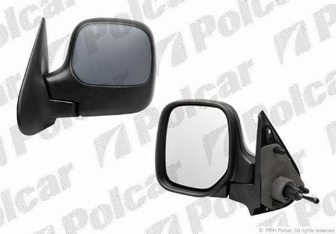 Polcar 5790512M - Зеркало внешнее левый (PJB) -VIEW MAX autosila-amz.com