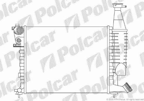 Polcar 579008-1 - Радиатор, охлаждение двигателя autosila-amz.com