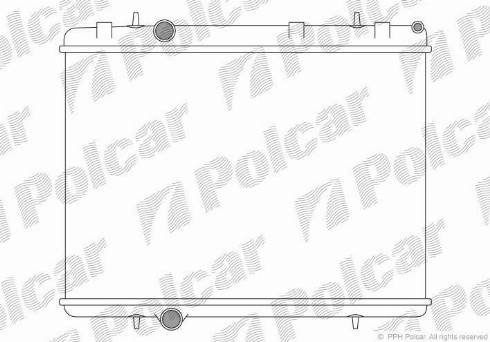 Polcar 579208-1 - Радиатор, охлаждение двигателя autosila-amz.com