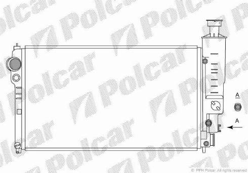 Polcar 5745080X - Радиатор, охлаждение двигателя autosila-amz.com