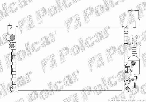 Polcar 574508A2 - Радиатор, охлаждение двигателя autosila-amz.com