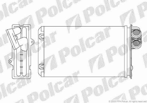 Polcar 5745N8-3 - Теплообменник, отопление салона autosila-amz.com