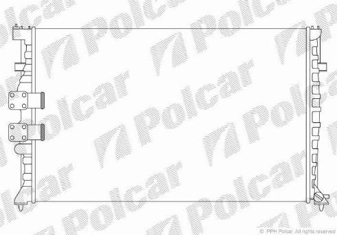 Polcar 574608A7 - Радиатор, охлаждение двигателя autosila-amz.com