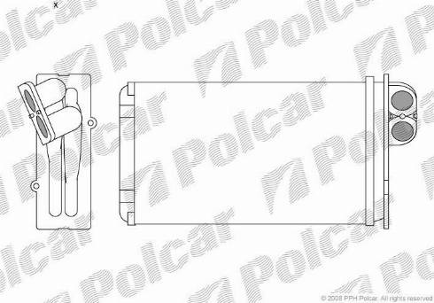 Polcar 5746N81X - Теплообменник, отопление салона autosila-amz.com