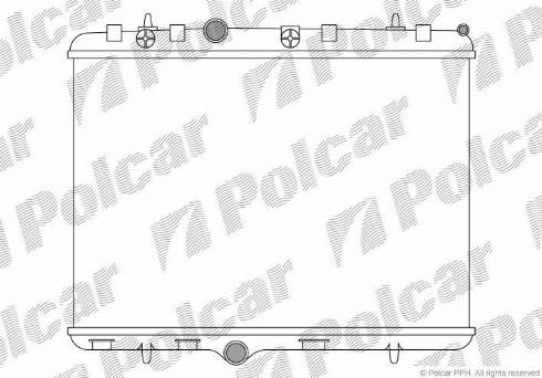 Polcar 574808A1 - Радиатор, охлаждение двигателя autosila-amz.com