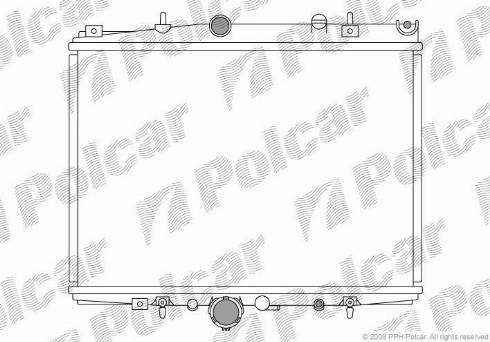 Polcar 576608-1 - Радиатор, охлаждение двигателя autosila-amz.com