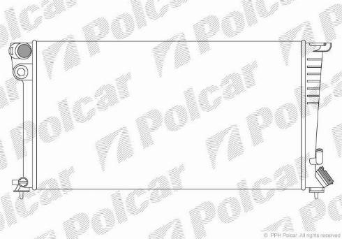Polcar 570908-1 - Радиатор, охлаждение двигателя autosila-amz.com