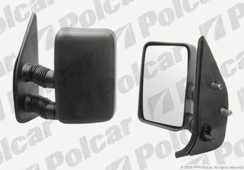 Polcar 5702521M - Наружное зеркало, кабина водителя autosila-amz.com