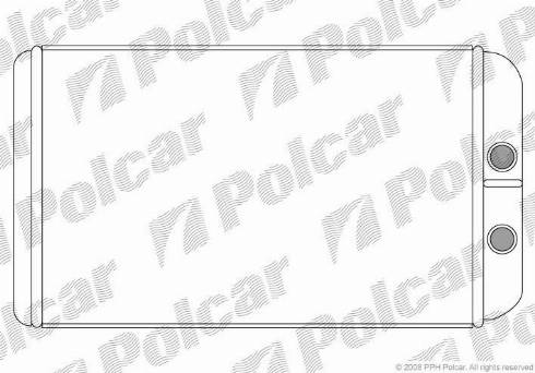 Polcar 5702N82X - Теплообменник, отопление салона autosila-amz.com