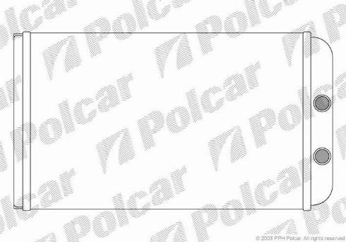 Polcar 5702N8-2 - Теплообменник, отопление салона autosila-amz.com