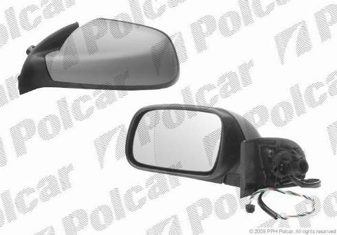 Polcar 5710514M - Наружное зеркало autosila-amz.com