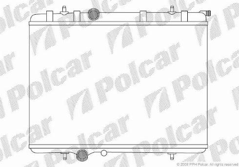Polcar 5710088X - Радиатор, охлаждение двигателя autosila-amz.com