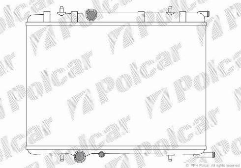 Polcar 571008A5 - Радиатор, охлаждение двигателя autosila-amz.com