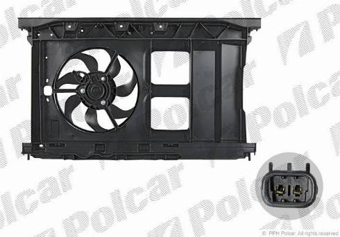 Polcar 571023W1 - Вентилятор, охлаждение двигателя autosila-amz.com
