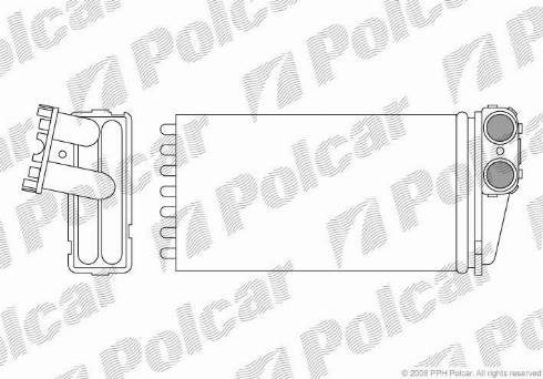 Polcar 5710N8-1 - Теплообменник, отопление салона autosila-amz.com