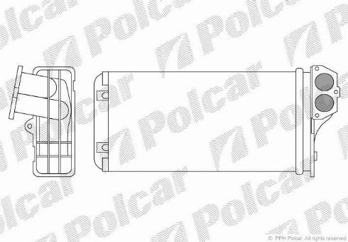 Polcar 5710N8-3 - Теплообменник, отопление салона autosila-amz.com