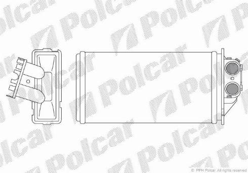 Polcar 5710N8-2 - Теплообменник, отопление салона autosila-amz.com