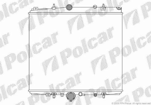 Polcar 5787081X - Радиатор, охлаждение двигателя autosila-amz.com