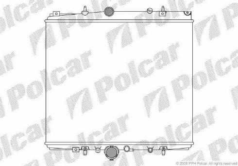 Polcar 5787082X - Радиатор, охлаждение двигателя autosila-amz.com