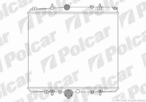 Polcar 578708A2 - Радиатор, охлаждение двигателя autosila-amz.com