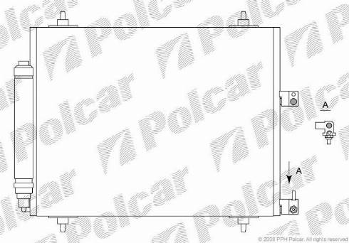 Polcar 5787K81X - Конденсатор кондиционера autosila-amz.com