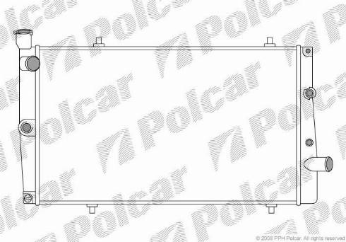 Polcar 573708-5 - Радиатор, охлаждение двигателя autosila-amz.com