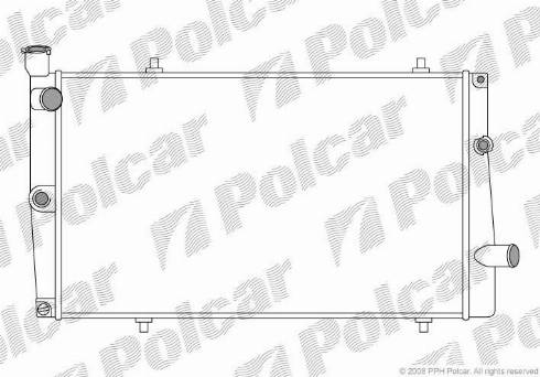 Polcar 573708-6 - Радиатор, охлаждение двигателя autosila-amz.com