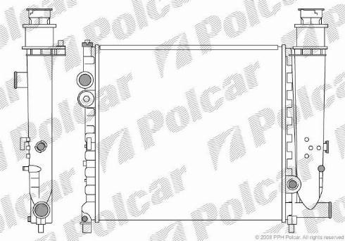 Polcar 5737083X - Радиатор, охлаждение двигателя autosila-amz.com