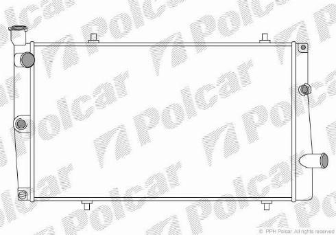Polcar 573708-2 - Радиатор, охлаждение двигателя autosila-amz.com