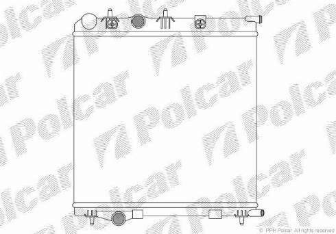 Polcar 5724081X - Радиатор, охлаждение двигателя autosila-amz.com