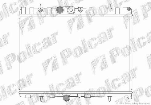 Polcar 572408-2 - Радиатор, охлаждение двигателя autosila-amz.com