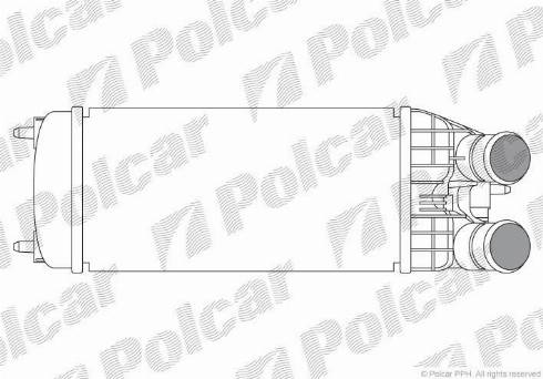 Polcar 5724J8-1 - Интеркулер, теплообменник турбины autosila-amz.com