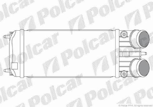 Polcar 5724J8-2 - Интеркулер, теплообменник турбины autosila-amz.com