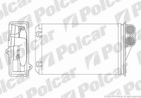 Polcar 5724N8-1 - Теплообменник, отопление салона autosila-amz.com