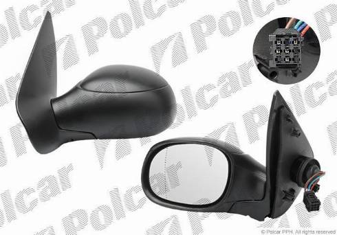 Polcar 5723517M - Наружное зеркало autosila-amz.com