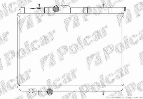 Polcar 572308-5 - Радиатор, охлаждение двигателя autosila-amz.com