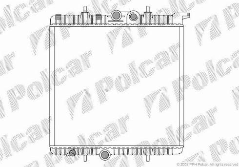 Polcar 5723081X - Радиатор, охлаждение двигателя autosila-amz.com