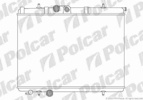 Polcar 5723088X - Радиатор, охлаждение двигателя autosila-amz.com
