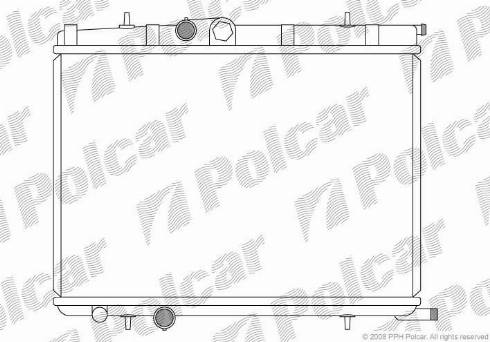 Polcar 572308-7 - Радиатор, охлаждение двигателя autosila-amz.com