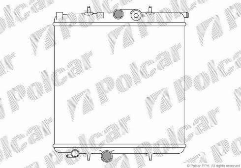 Polcar 572308A1 - Радиатор, охлаждение двигателя autosila-amz.com