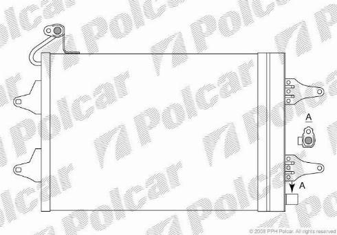 Polcar 6913K8C1 - Конденсатор кондиционера autosila-amz.com